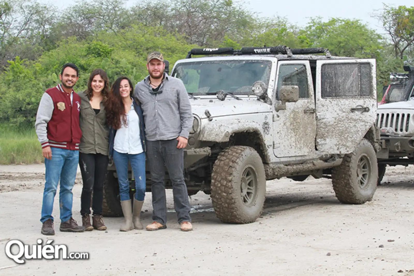 Alberto Plasencia, Paola Dueñas, Valeria López y Marco Couret