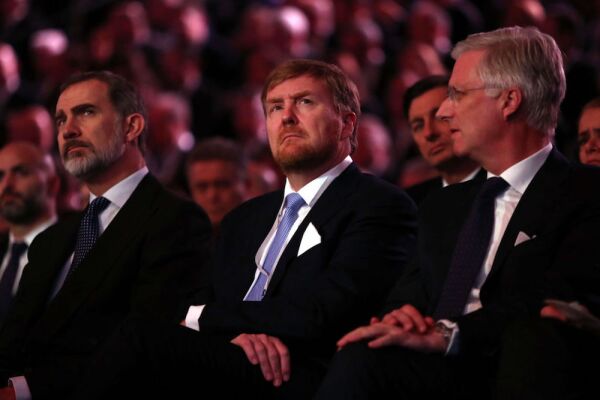 Rey Felipe VI, rey Guillermo y el rey Felipe de Bélgica