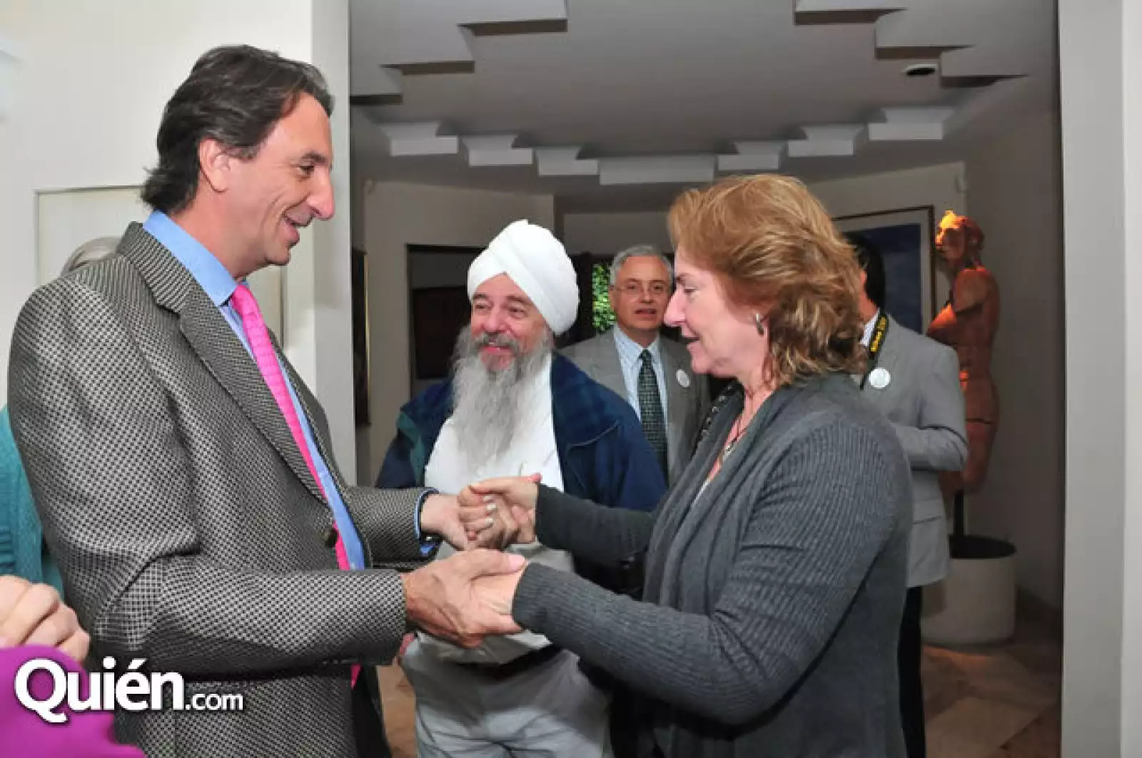 Michel Domit,Jai Hari Singh y Vicky Gurza