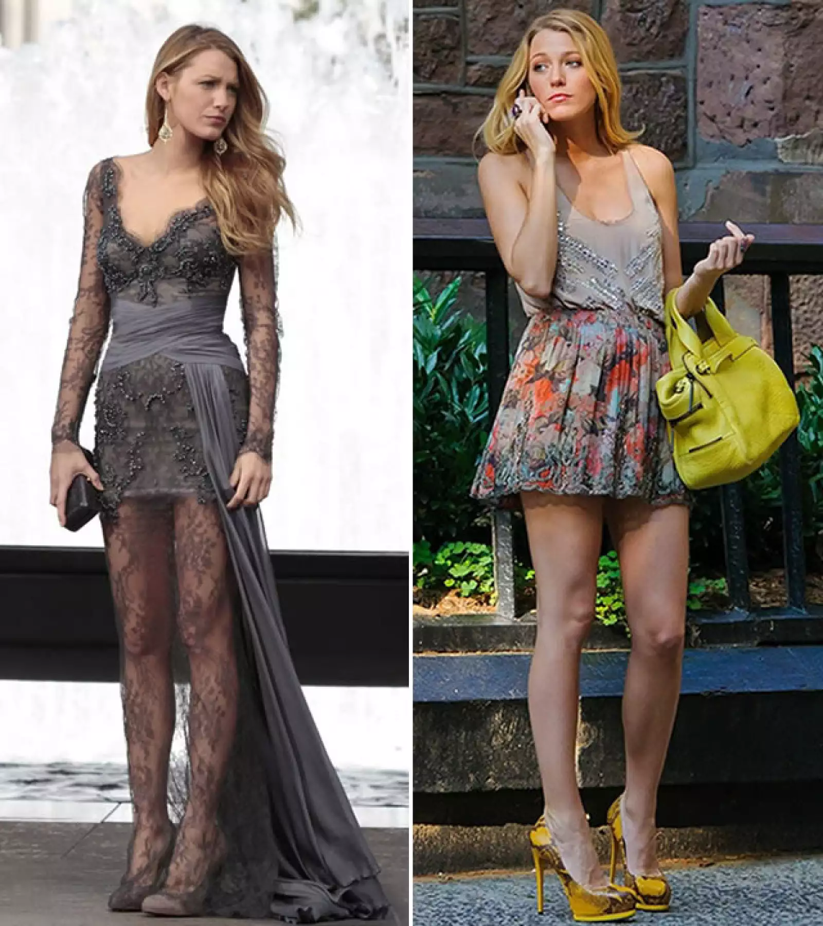 Blake Lively como Serena Van der Woodsen en Gossip Girl.