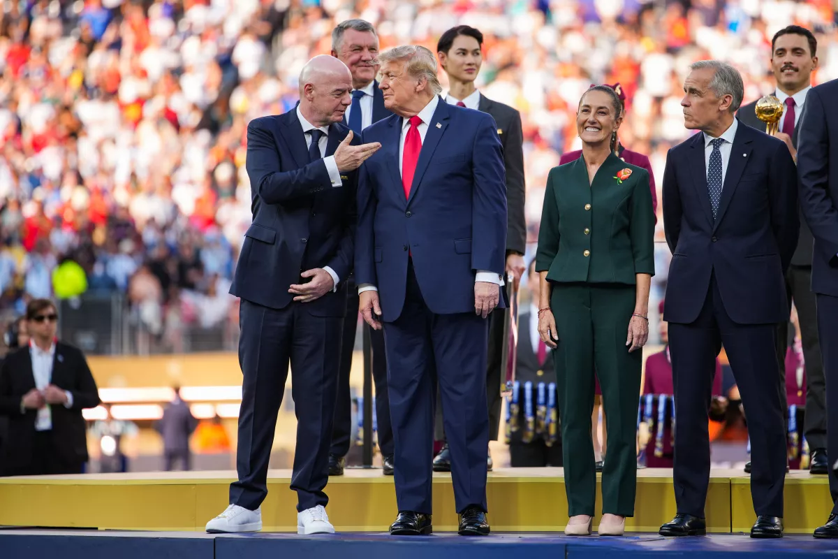 President Trump And First Lady Attend FIFA World Cup Final In New Jersey