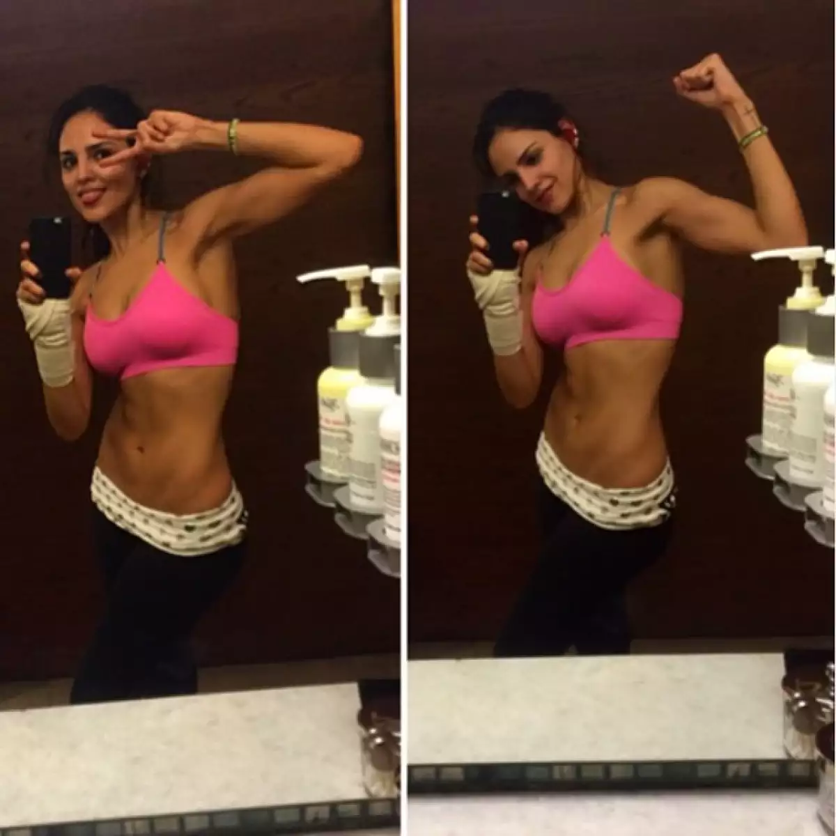 Eiza puso el ejemplo de cómo enero es el mes clave para no dejar de hacer ejercicio todo el año.