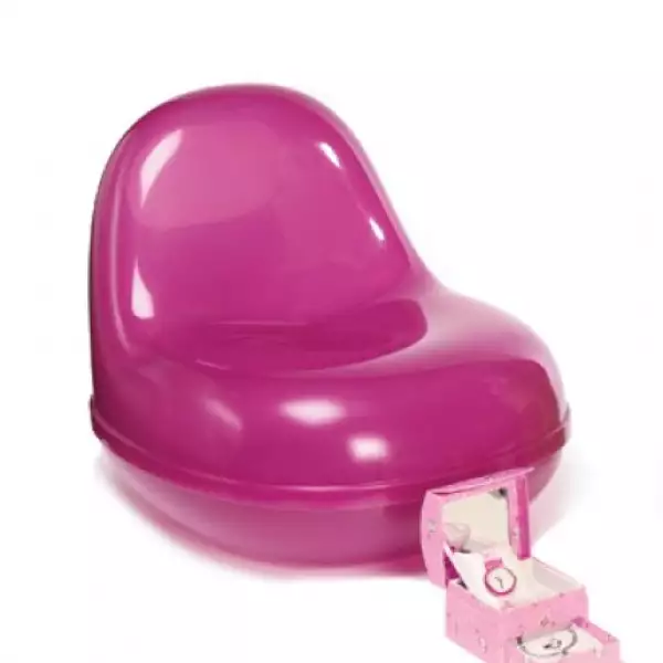 OFFI. Sillón en forma de cápsula. FLYK FLACK. Reloj rosa para las niñas coquetas.