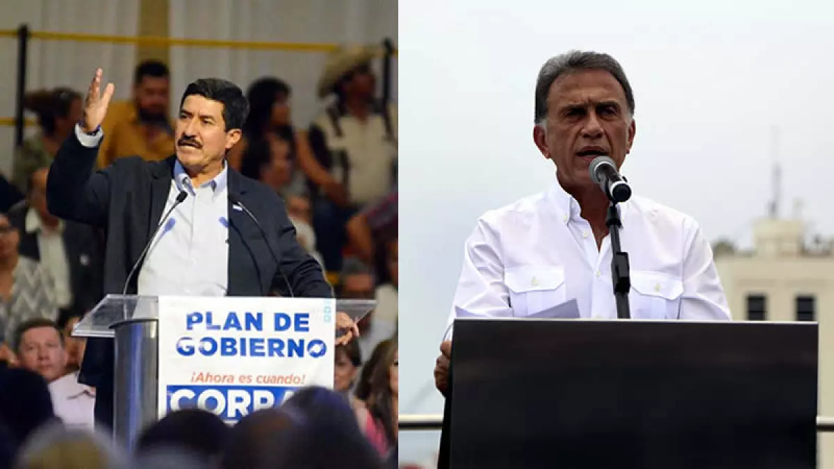 Javier Corral (derecha) y Miguel Ángel Yunes Linars prometieron en su campaña que mandarán a la cárcel a sus predecesores en el gobierno.
