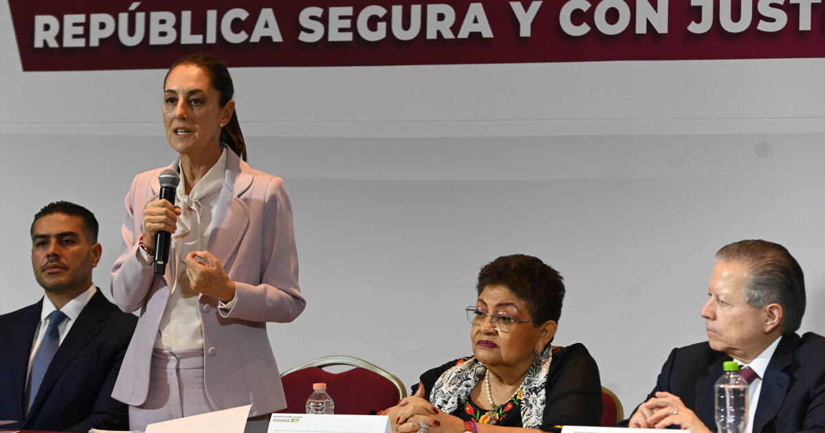 "República segura y con justicia": Sheinbaum presenta plan de seguridad