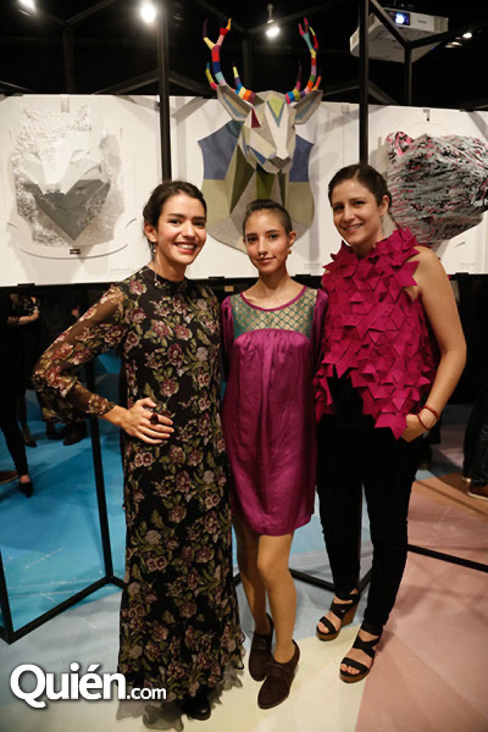 Rocío y Lourdes Cortés con Ana Paula Alatriste