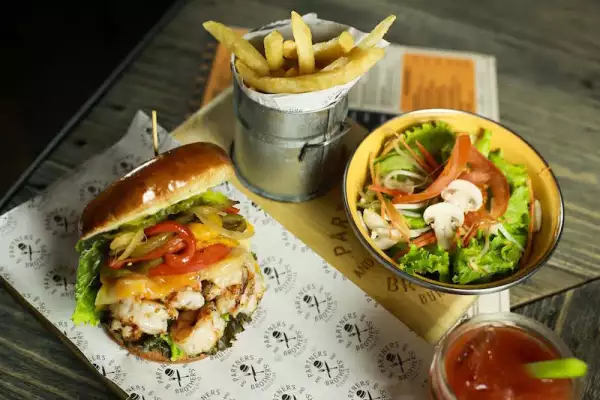 Hamburguesa de camarón