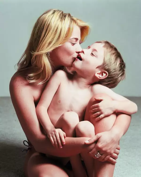 Ludwika posó con Nicolás para la revista Quién en 2005.