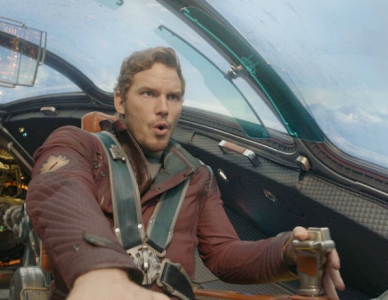 Chris interpreta al héroe galáctico Star-Lord en "Guardianes de la Galaxia".
