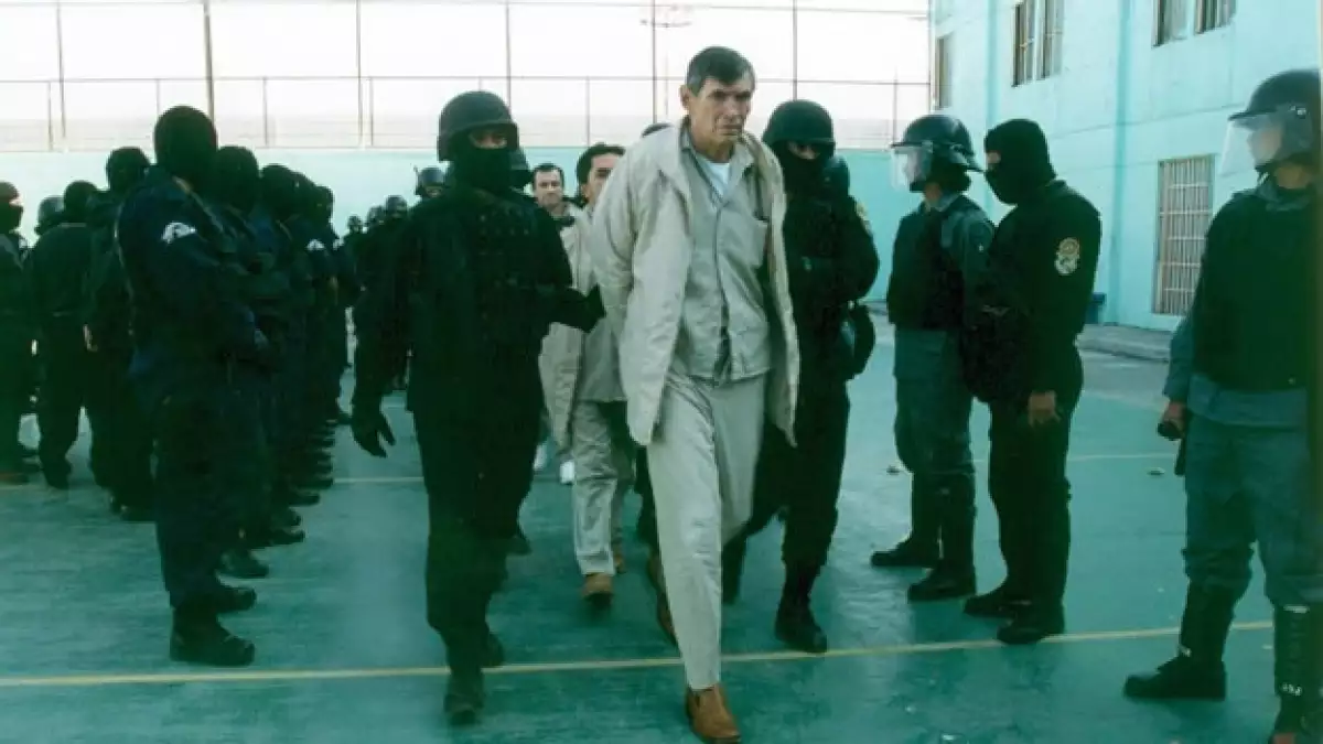 El ex capo Miguel Felix Gallardo es trasladado en el penal de La Palma