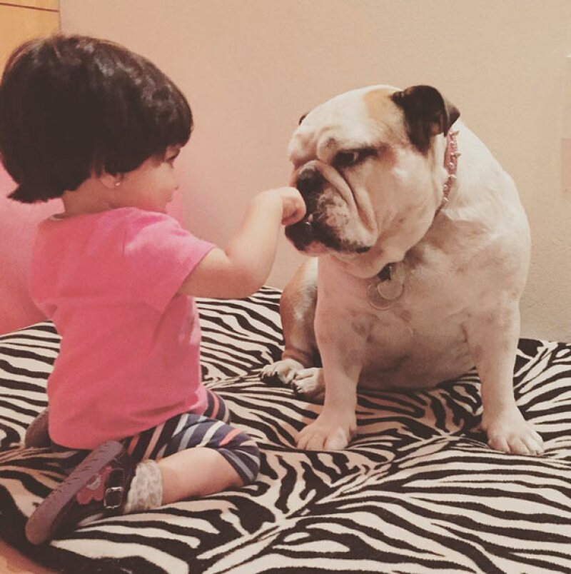En el video, Eugenio llamó tanto a Aitana como a la perrita "las hijas" de Alessandra.