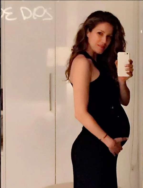 La modelo lució muy guapa durante todo su embarazo.