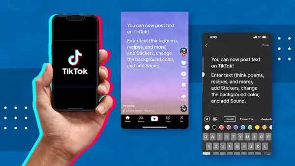 TikTok agrega publicaciones en texto para competir con Instagram