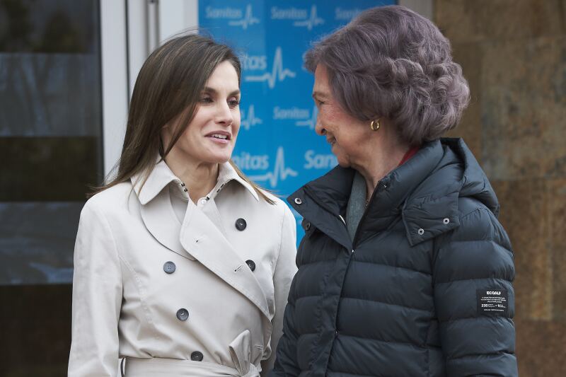 Reina Sofía y Letizia