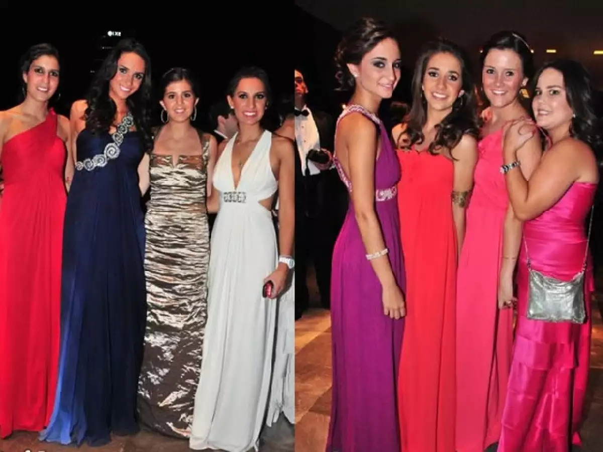 (Izquierda) Macarena Macadan,Almudena Pérez,Paloma De Abiega,Mónica Quijano. (Derecha) Daniela Ferrer,Macarena Solera,Mariana Brockman,Carla Arroyo.