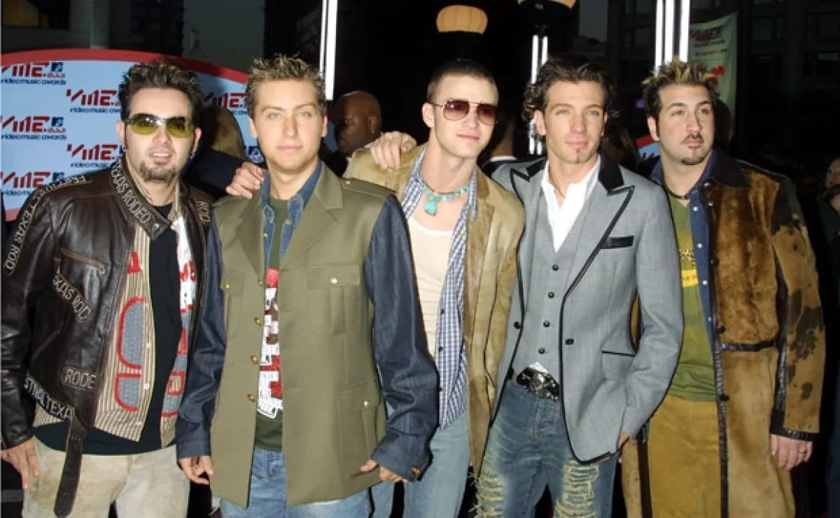 El quinteto en los premios MTV del 2001.