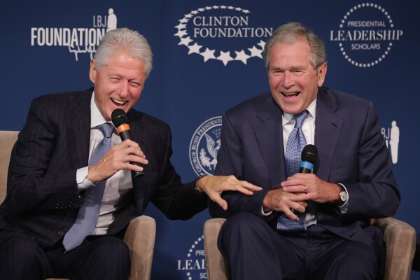 George W. Bush, Bill Clinton
