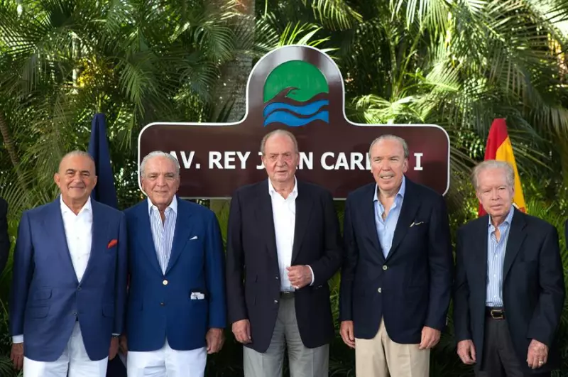 Alfonso Fanjul, el rey Juan Carlos y José Fanjul