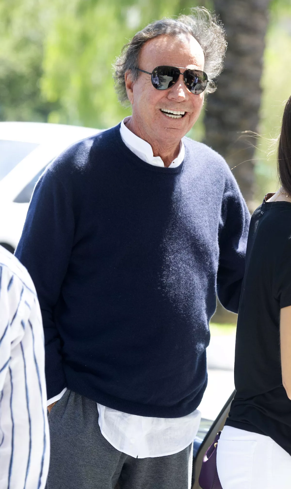 Julio Iglesias Goes To National Police Station