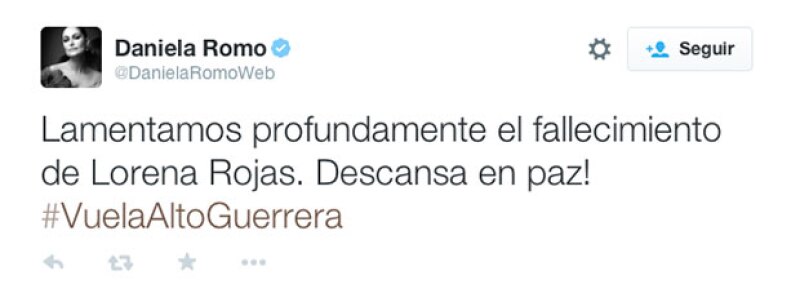 Daniela Romo llamó guerrera a Lorena.