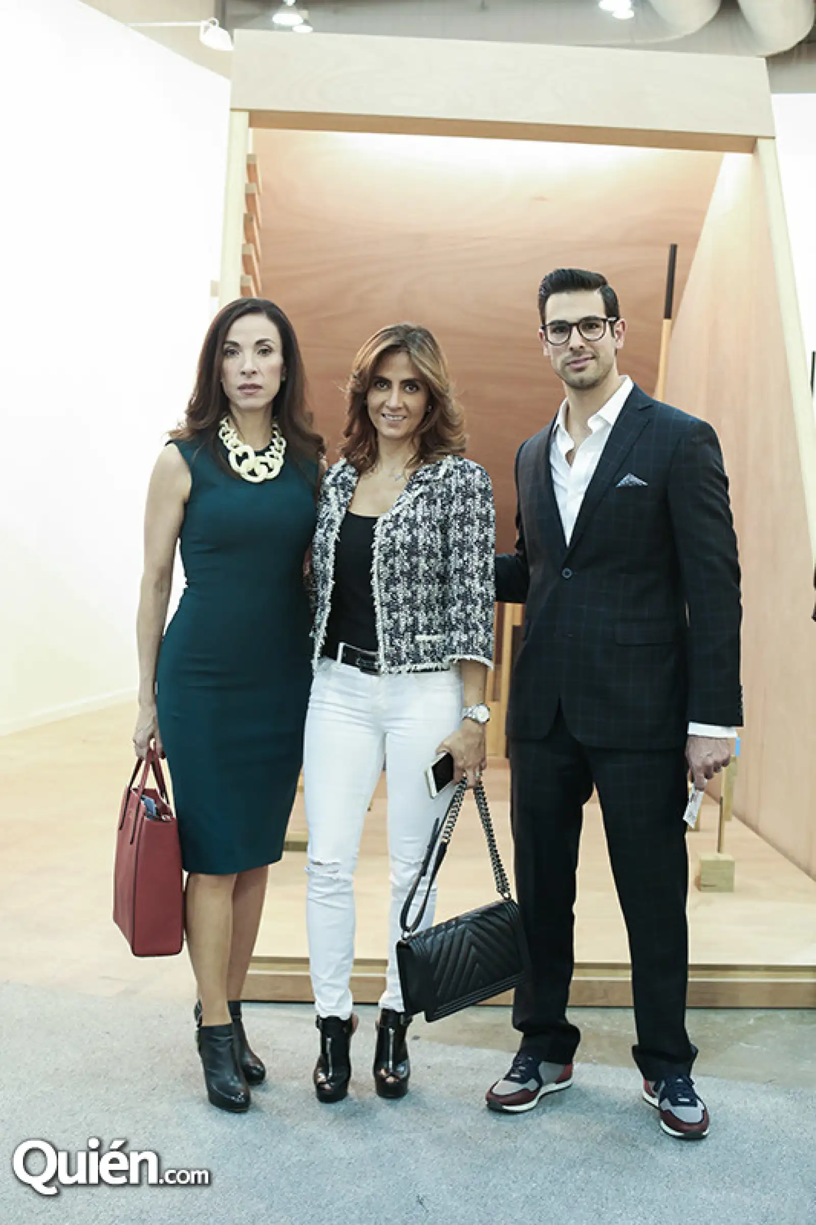 Martha Elena Ramos, Ambra Salomón y Francisco de la Vega
