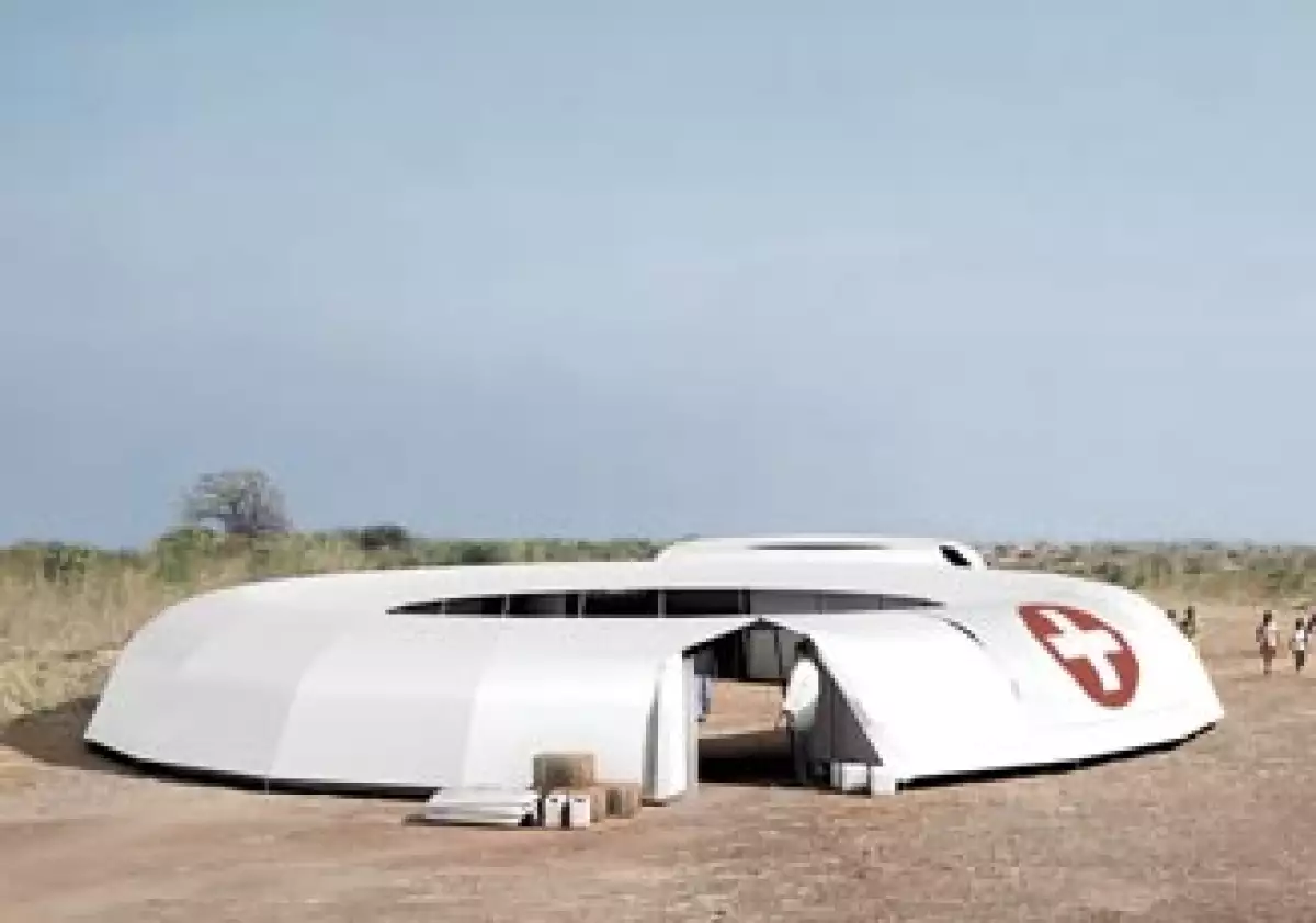 Un prototipo  de casa de  campaña  para damnificados.  (Foto: Cortesía Felix Stark)