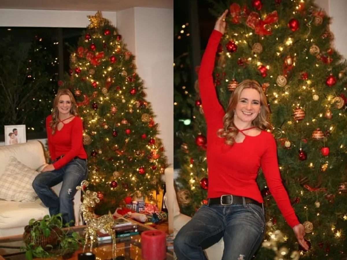 Maggie nos dijo que su árbolito es Feng Shui, con lo que le da un toque especial a su árbol.