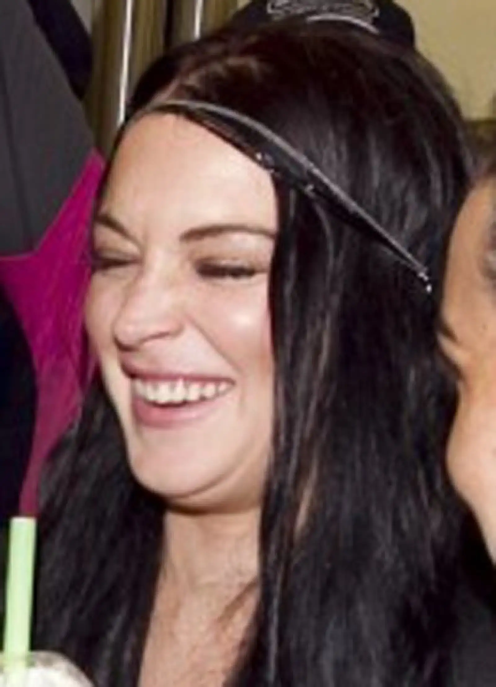 Lindsay Lohan no paraba de reír durante un evento en el que saboreó muchos helados.