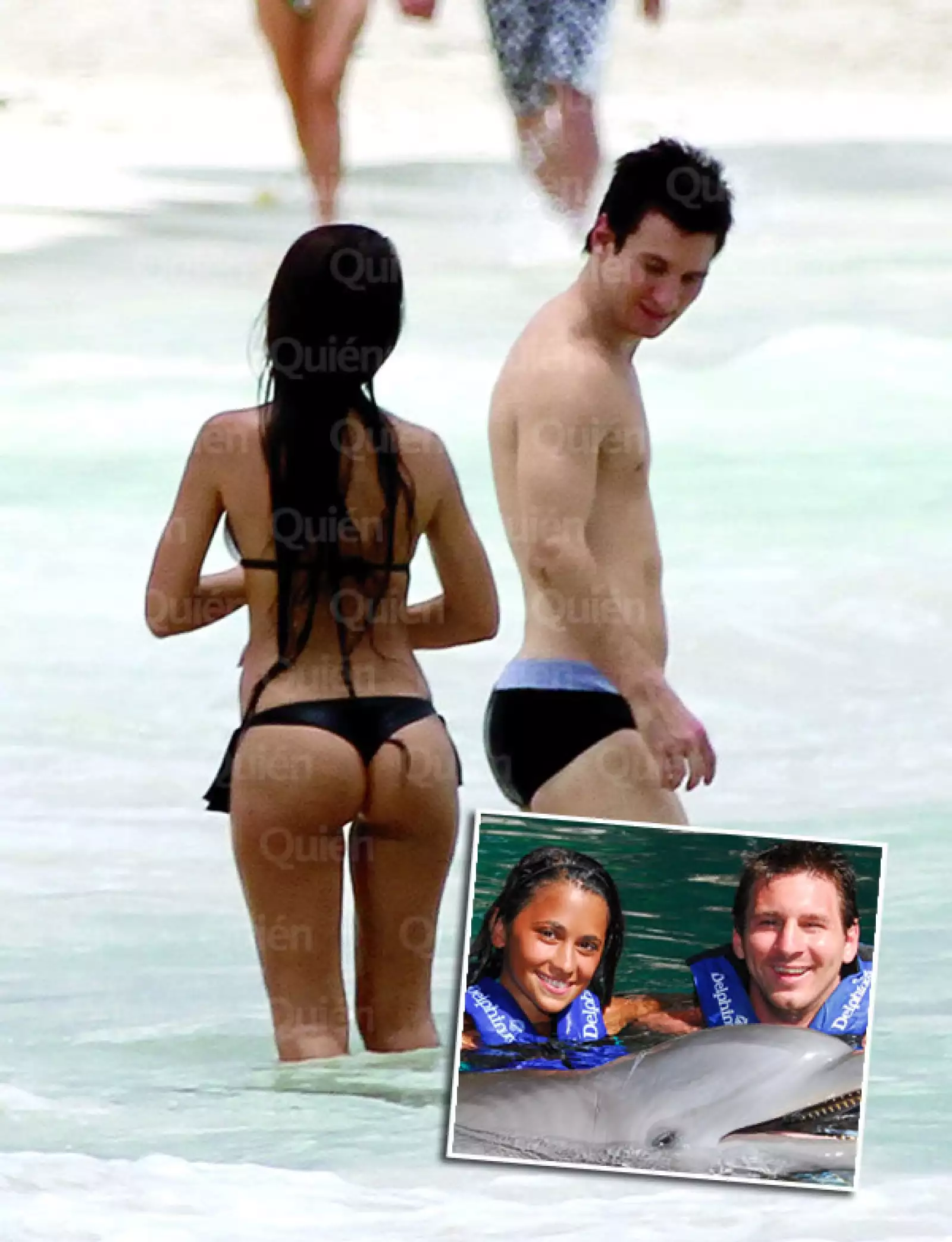 Leo Messi gusta de las playas mexicanas, y para muestra estas imágenes que corresponden a unas vacaciones que tuvo con su novia la modelo Antonella Roccuzzo.