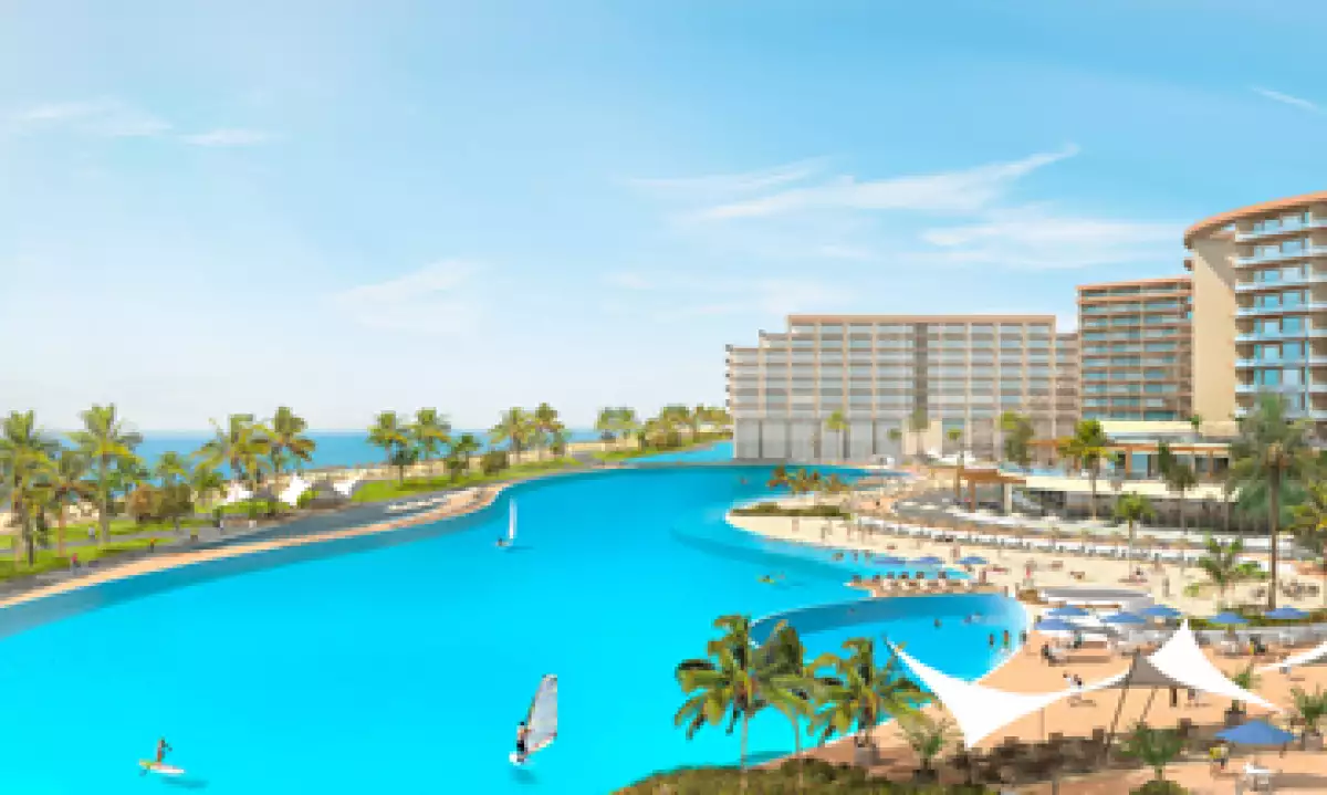 Desarrollan una laguna en el Hard Rock en Cancún. (Foto: Cortesía Crystal Lagoons).