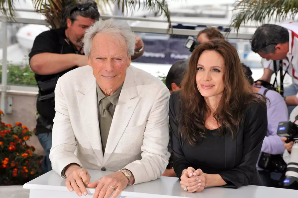 Con Clint Eastwood, director de Changeling (2008)