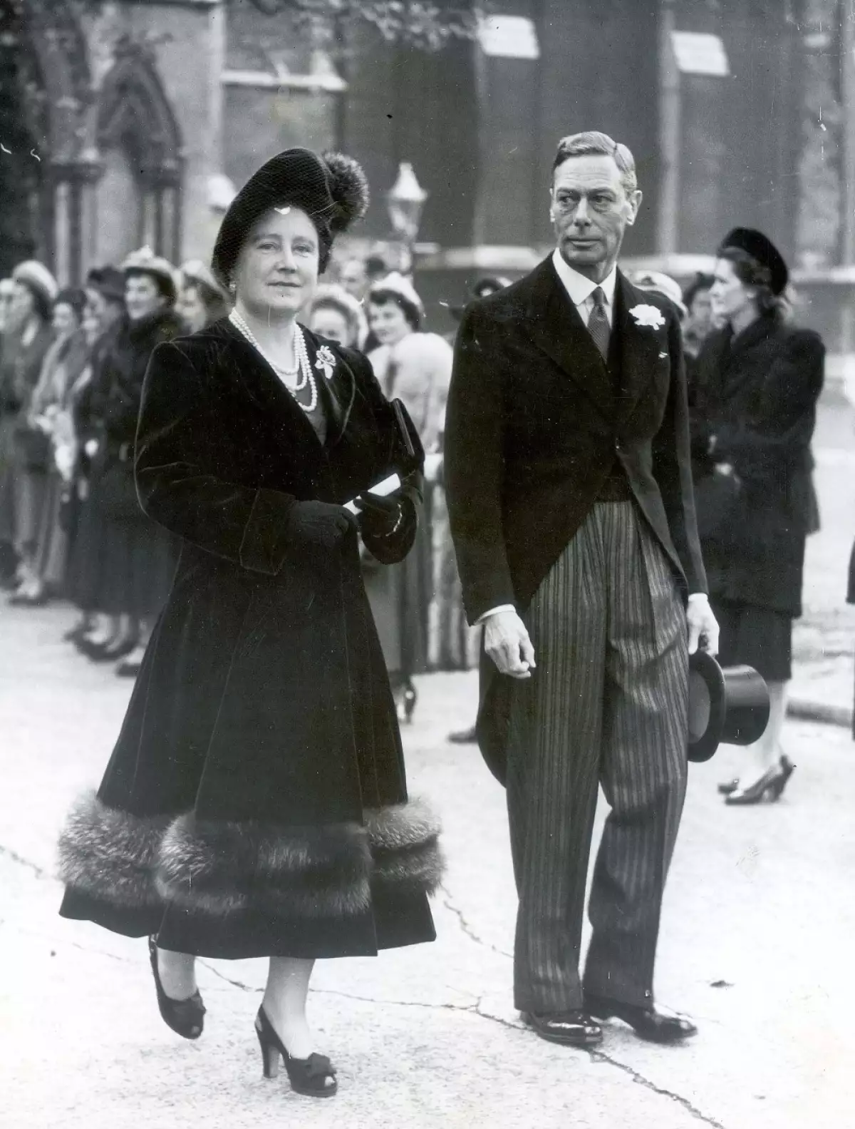 Reina Madre y el rey Jorge VI