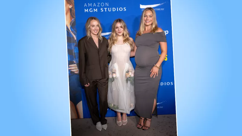 Margot Robbie hace su primera aparición embarazada en la red carpet