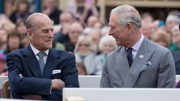 Felipe duque de Edimburgo con el príncipe Carlos