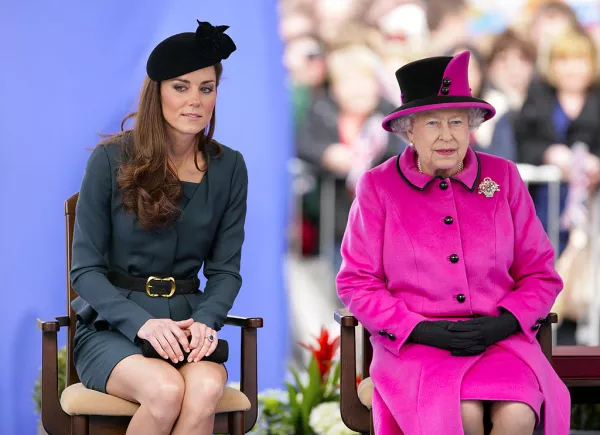 Kate Middleton y la reina Isabel II