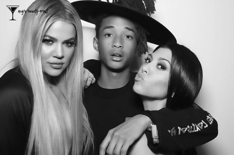 Khloé, Jaden Smith y Kourtney Kardashian.