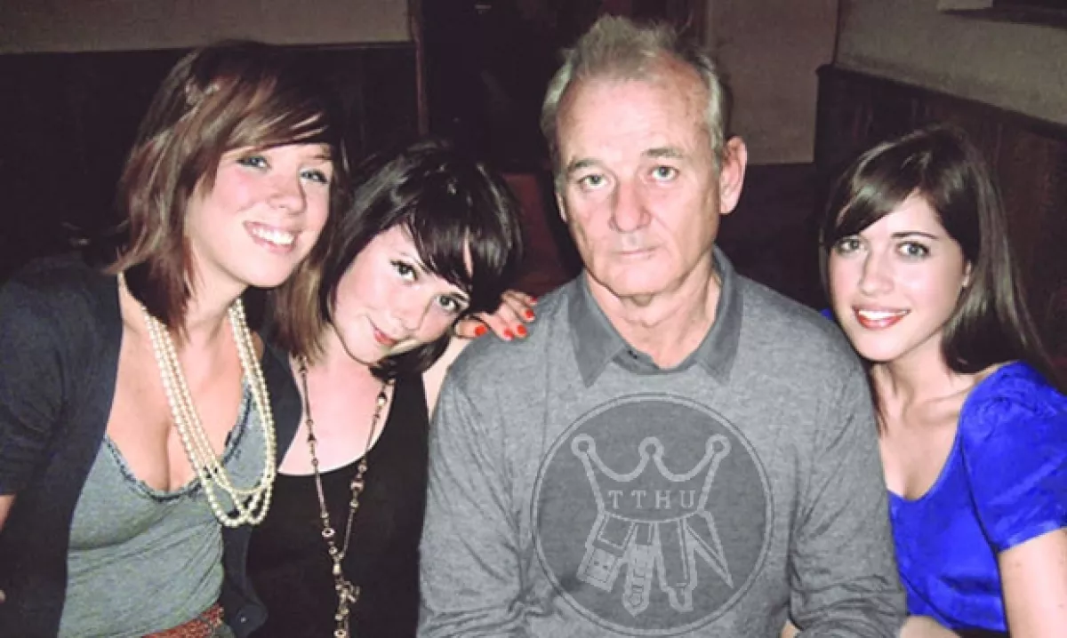 Bill Murray en uno de sus famosos "crashings".