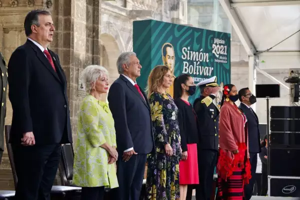 Ceremonia por Simón Bolívar 