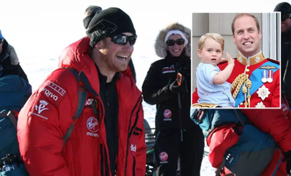 Durante su viaje por el Polo Sur, Harry reveló que le hacía bien alejarse de baby George, de cuyo llanto estaba harto.