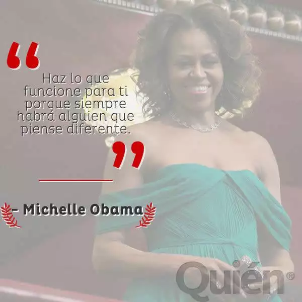 Haz lo que funcione para ti porque siempre habrá alguien que piense diferente. - Michelle Obama