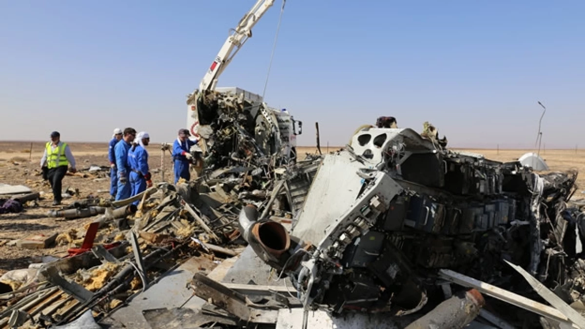 El avión ruso que se estrelló el pasado 31 de octubre cuando iba de Rusia a Egipto