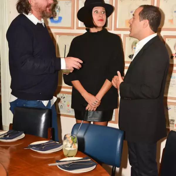 Oliver Wilson,Gladis Tamez y Sami Hayek