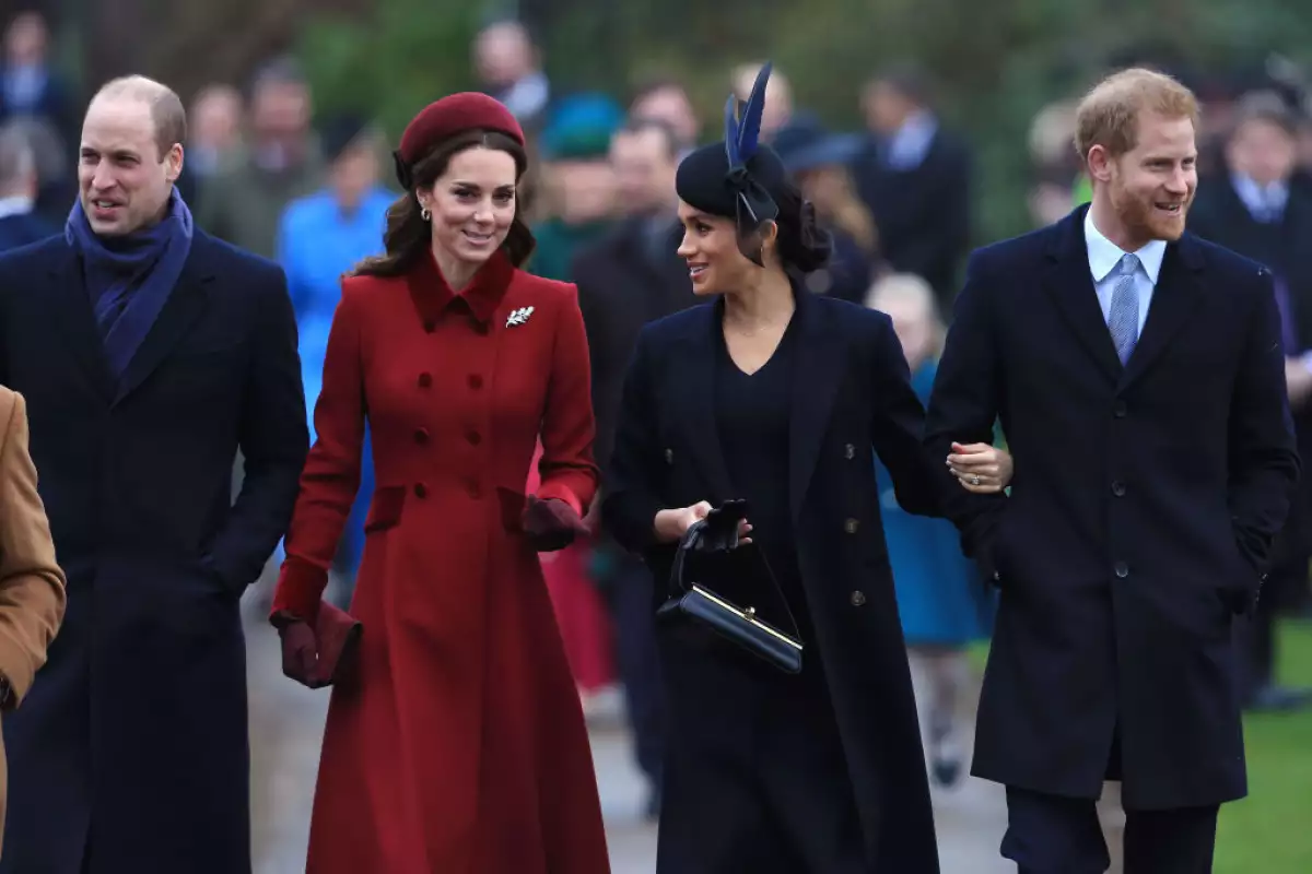 William, Kate, Meghan y Harry