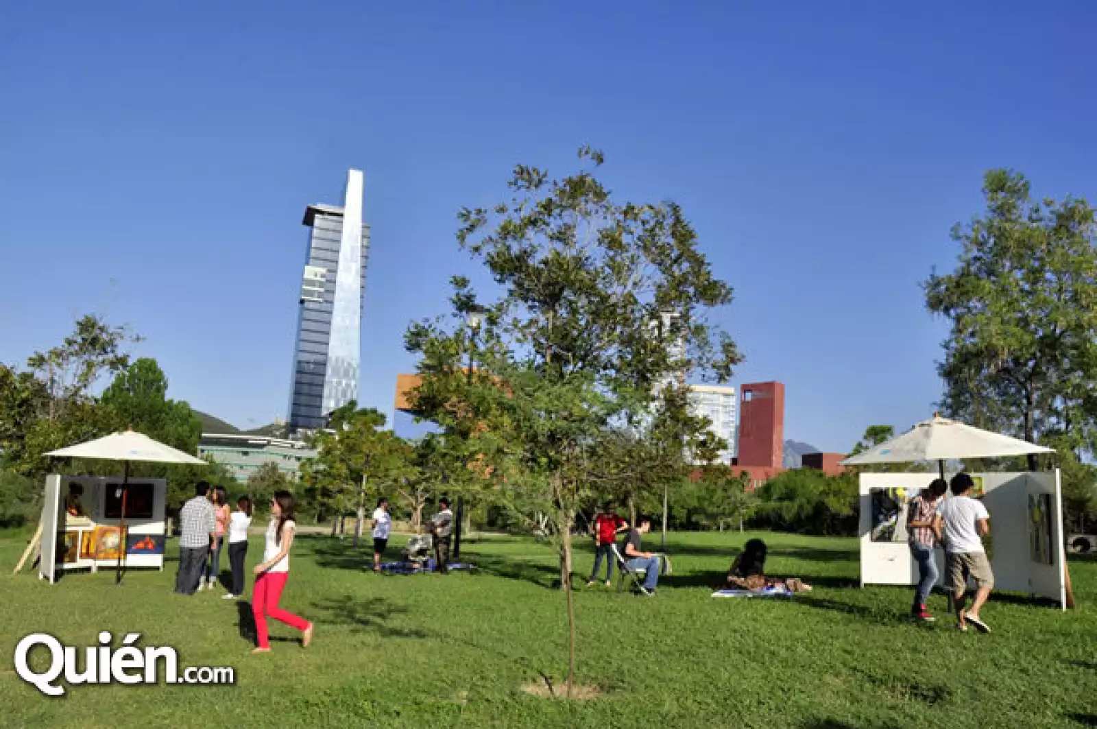 Artistas en el Parque Rufino Tamayo