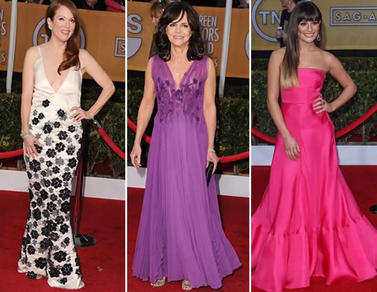 Naomi Watts, Nicole Kidman y Jennifer Lawrence encarnaron el allure de Hollywood mientras que Sally Field, Julianne Moore y Lea Michele nos desconcertaron con sus elecciones.