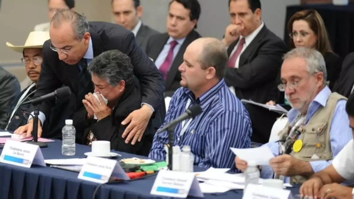 Javier Sicilia Felipe Calderon Julian Lebaron