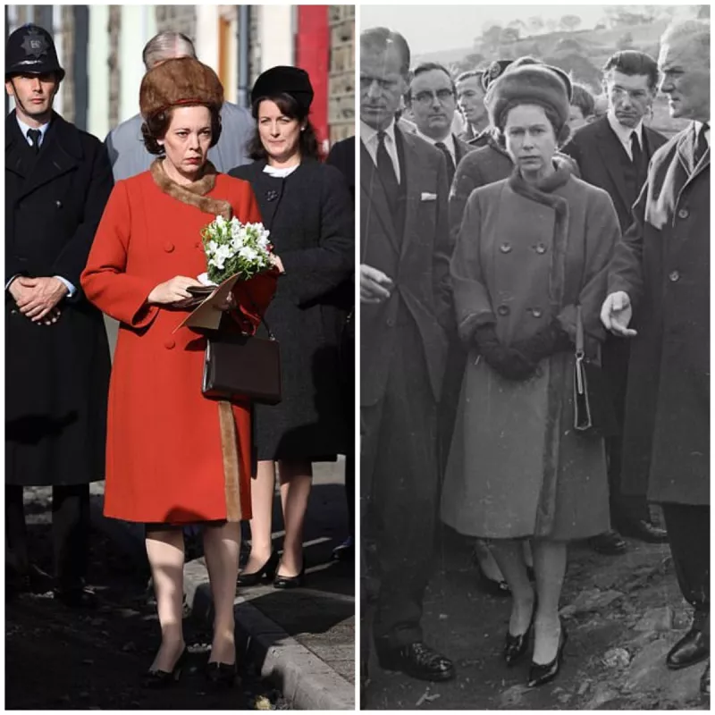 Olivia Colman e Isabel II