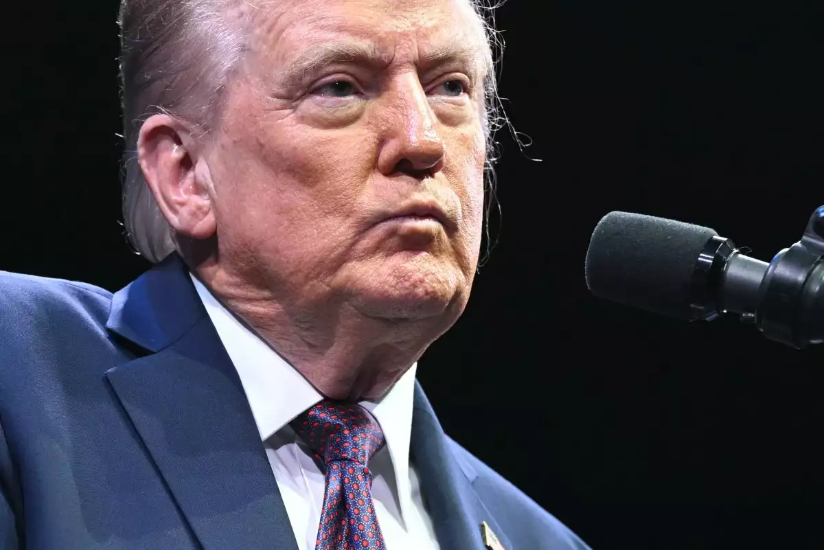 El presidente de los Estados Unidos, Donald Trump, habla durante una reunión sobre la libertad religiosa en la educación en el Museo de la Biblia en Washington, DC, el 8 de septiembre de 2025.