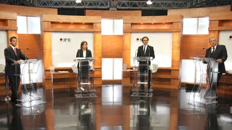 Foto del debate del IFE