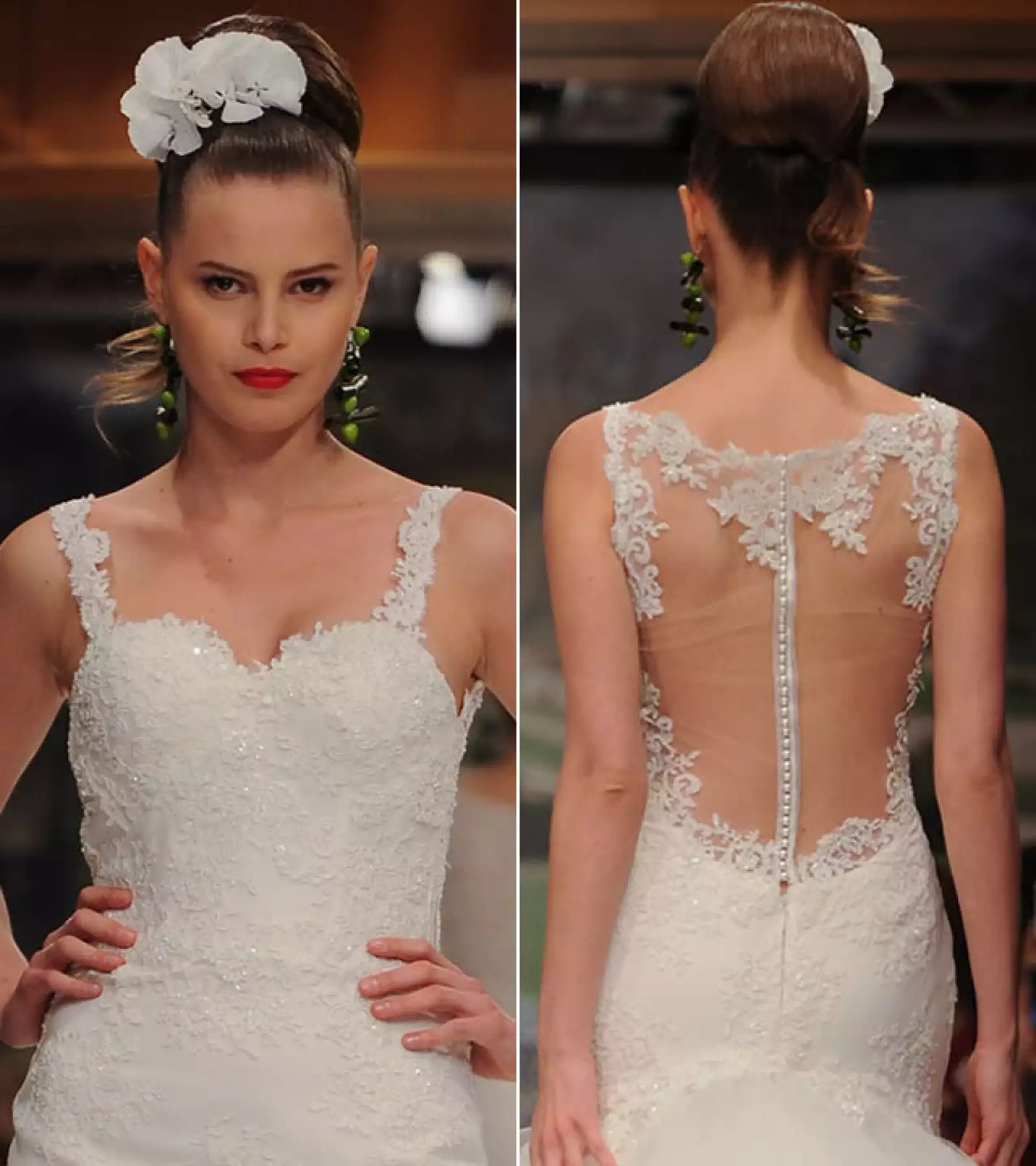 Atelier Aimee Montenapoleone: Puedes llevar el pelo súper restirado y al mismo tiempo llevar un tocado que resalte todo el look.